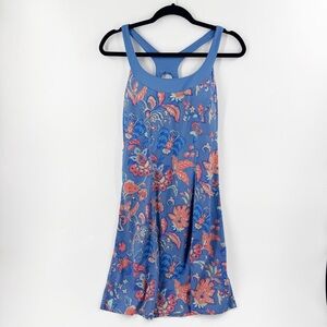 ✅ The North Face Active Dress Blue Sleeveless Cross Back Built-In Bra SZ Medium